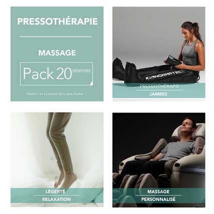 tarifs pressothérapie et massage pack 20 séances Cryoadvance Annecy